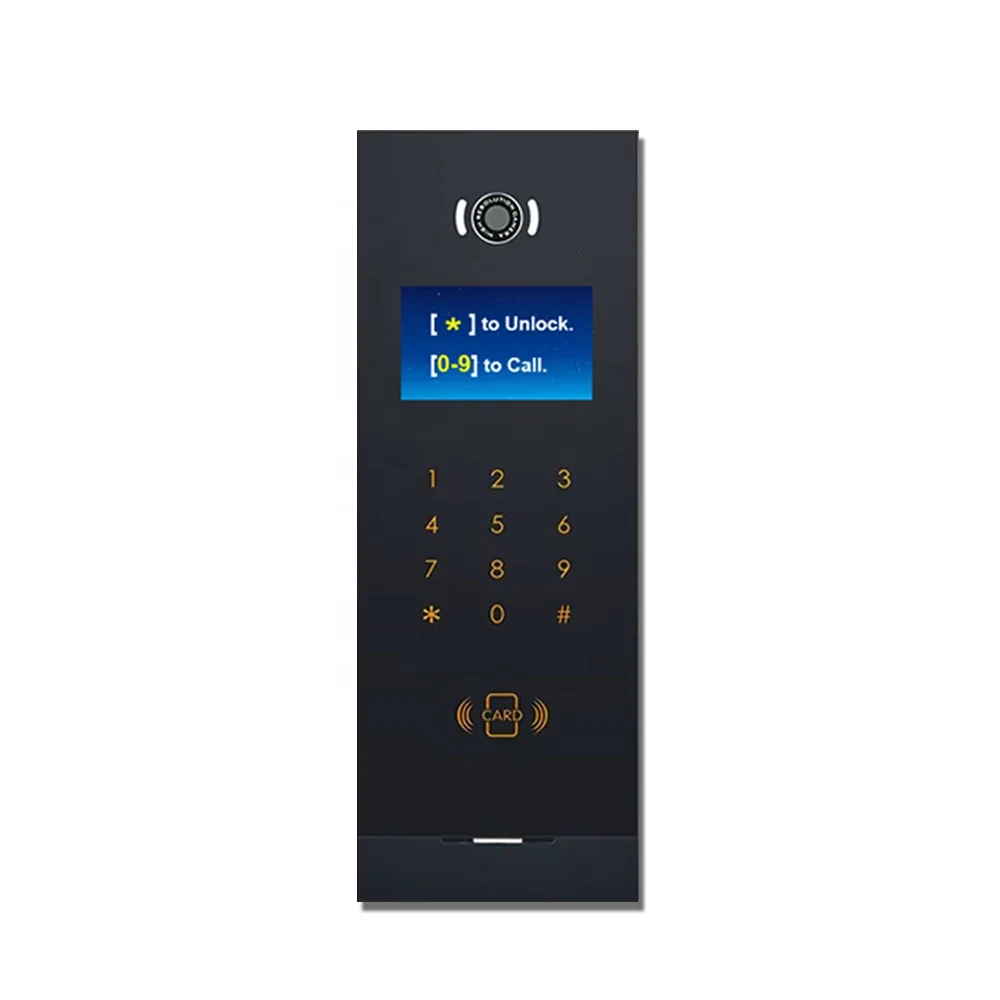 Mais recente multi-apartamento câmera de vídeo campainha porta telefone sistema de intercomunicação inteligente visão noturna sistema de entrada de porta para villa