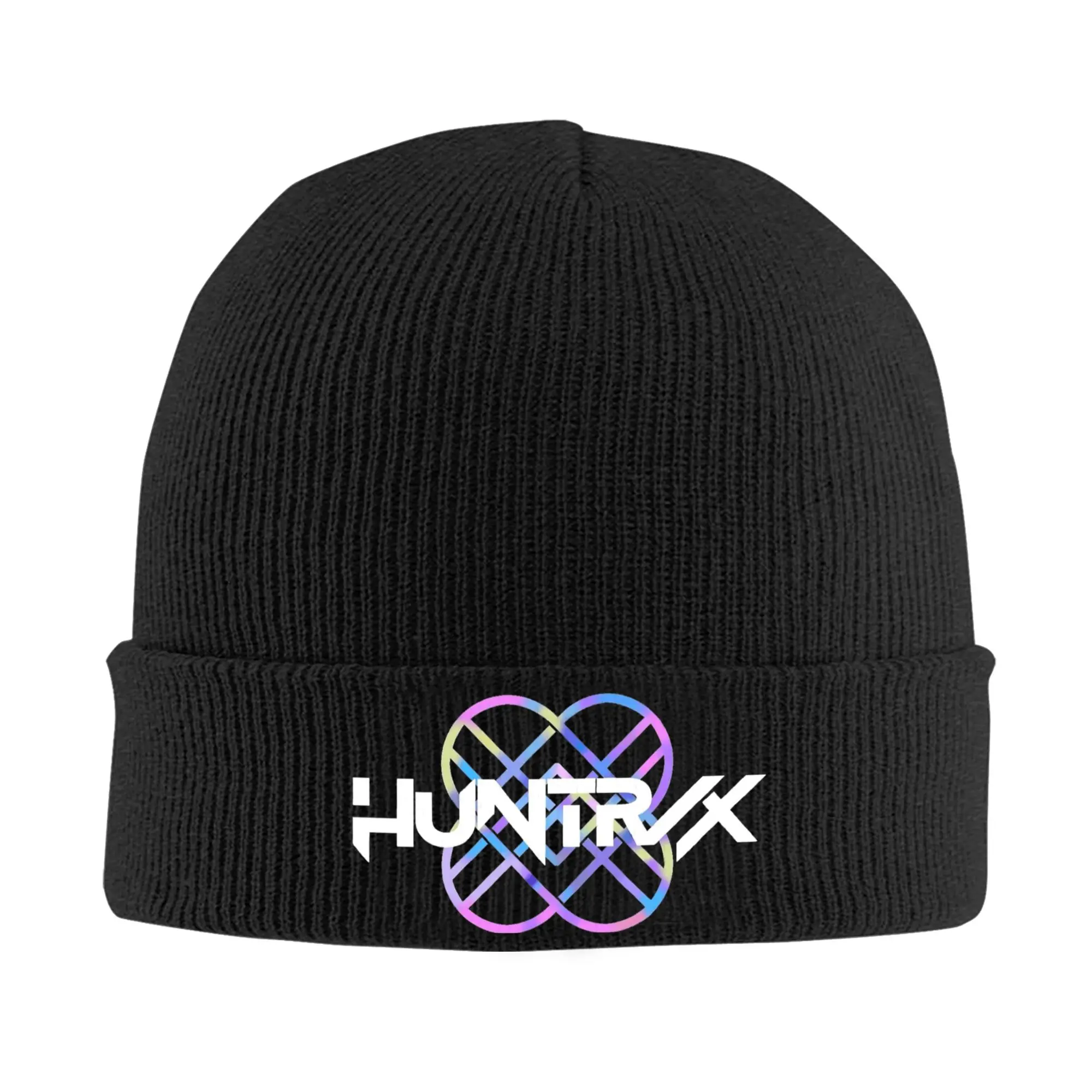 

K-pop Demon Hunters Huntrix Neon Logo Beanie Hats Bonnet Hats Men Vintage Outdoor Sport Skullies Beanies Spring Elastic Caps