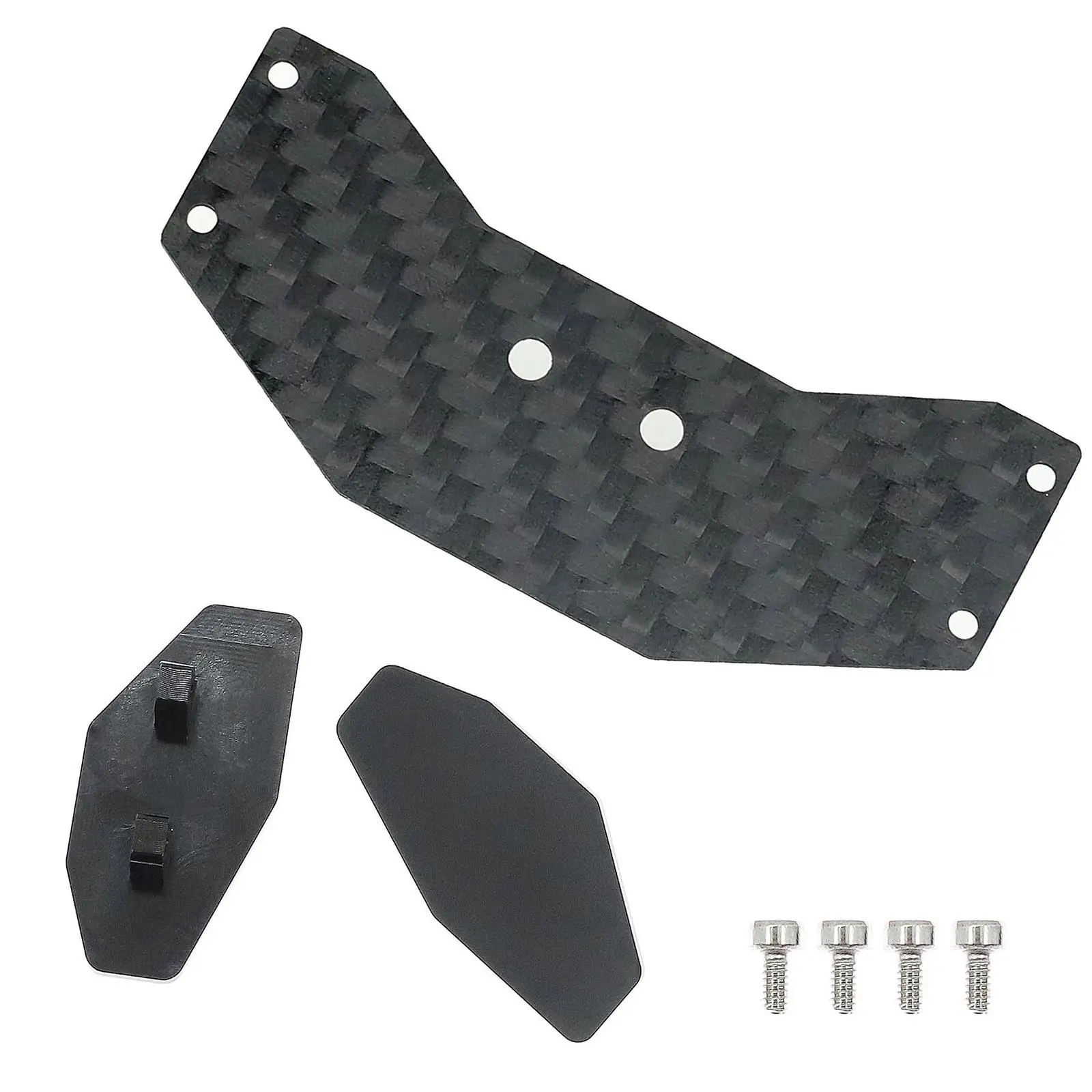 RC Rear Wing Spoiler Carbon Fiber with Screws Replacement for Micro-b 2WD Buggy 1: 24