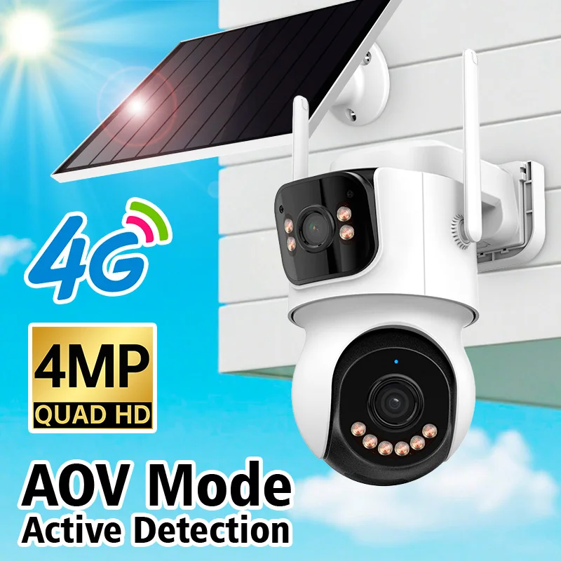 �y�Z�[�����zFUERS 4G WIFI�\�[���[�J���� AOV�f���A�������Y 4MP �f���A���X�N���[�� ���C�����X���O�J���� ICSee�A�v�� �r�f�I�^�� AI�����ǐ�
