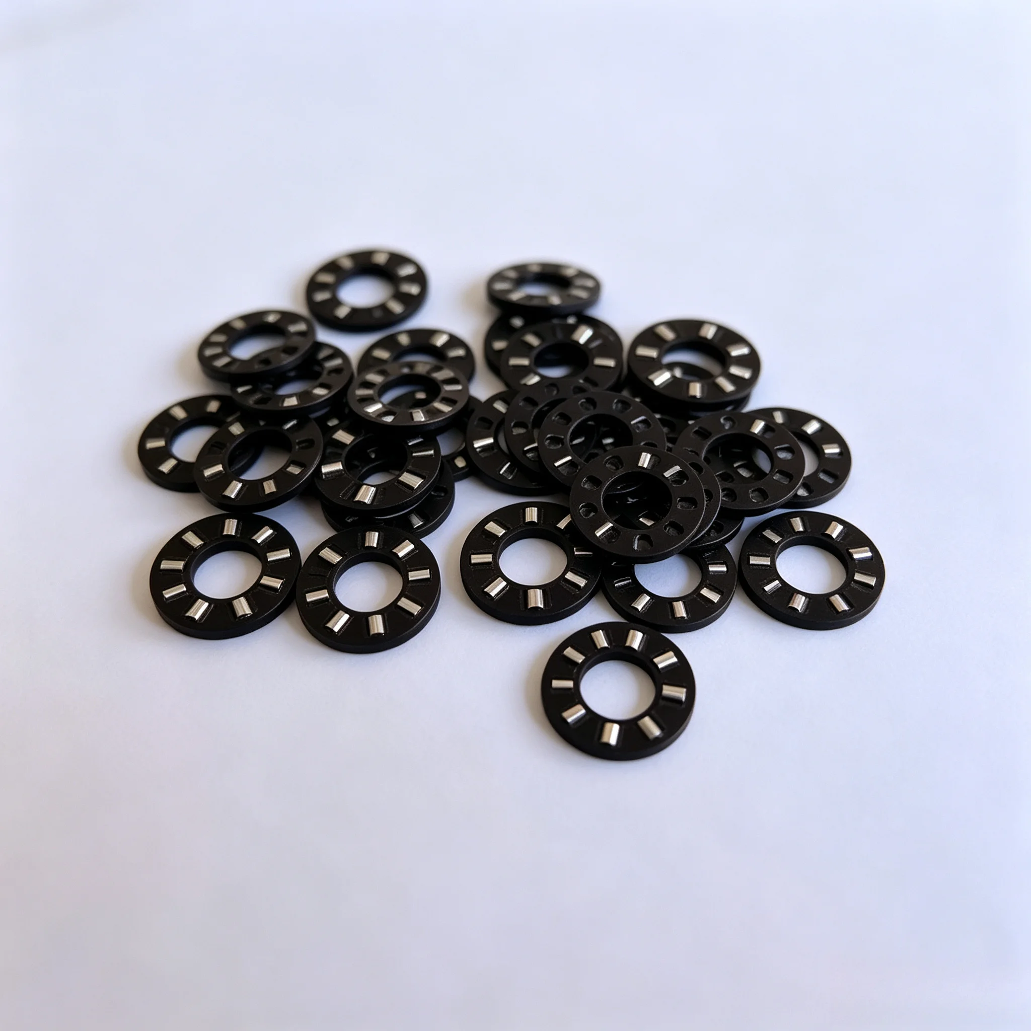 Black Plastic Retaining Bracket Accessories Stainless Steel Ball Rubber Protection Flat Cages for Folding Knife 13.8X6.2X1.5MM