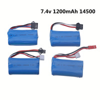 14500 2s Battery 7.4v 1200mAh Li-ion Battery for Electric Toys water bullet gun toys accessory 7.4V battery for Vehicles RC toy
