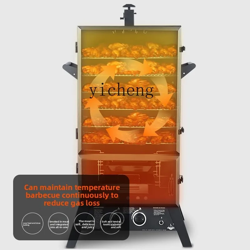 

TQH Commercial Smoke Furnace Automatic Baking Machine Baking Furnace American Low Temperature Slow Roast Beef