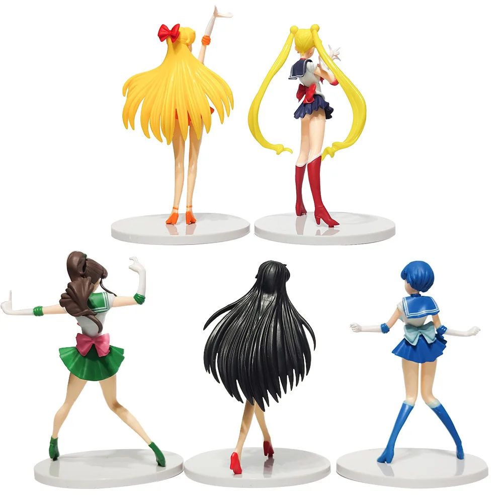 Anime Matroos Maan Actie Figuur Model Geschenken Verzamelbare Beeldjes Voor Kinderen 17Cm 5 Stuks In Een Set