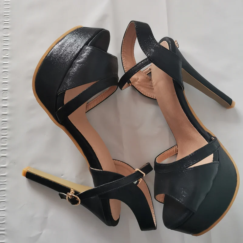 صنادل نسائية عصرية صيفية مثيرة بكعب عالٍ شباشب مصارع ذهبي وفضي فاخر أحذية حفلات الزفاف مقاس كبير للسيدات #4