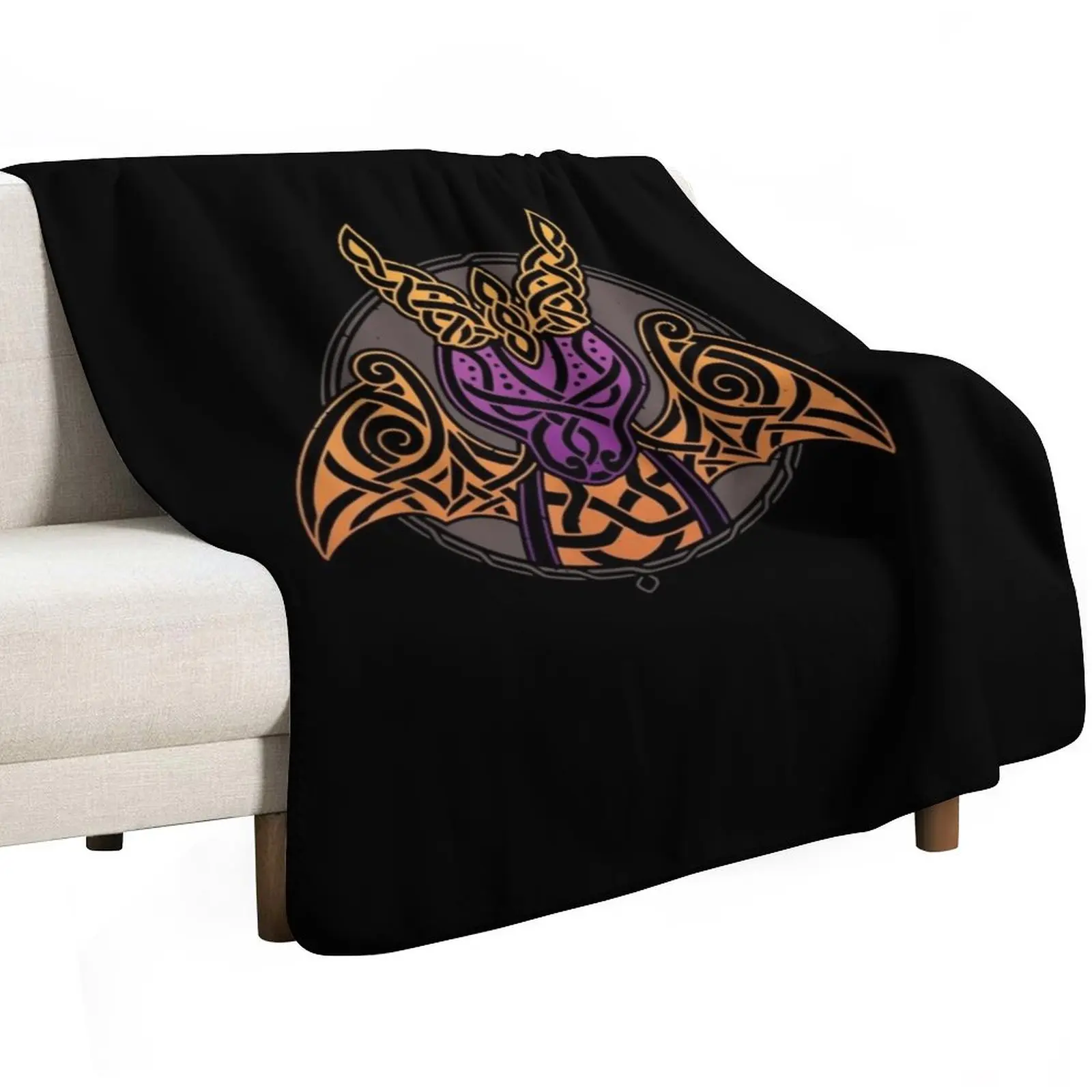 Funny Dragons Design Vintage Spyros Playing Gaming Platforms Throw Blanket Warm Napping Blanket for Office Couch Bed