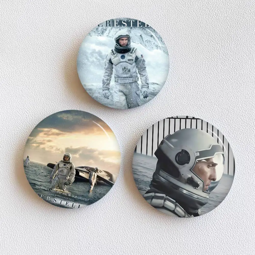 Interstellar Movie Anime Brooches Cute Cartoon Badge Jacket Jeans Lapel Pin Gift Accessorie
