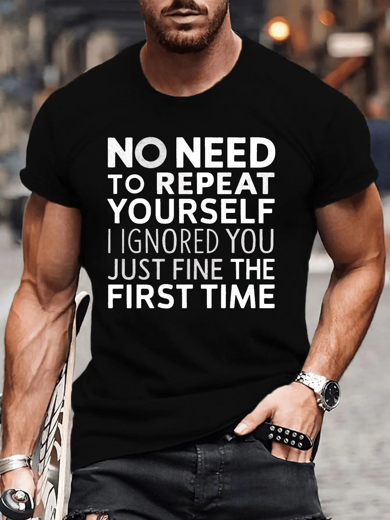 

Big Men'S No Repeat Graphic Tee - Casual Comfort Polyester Short Sleeve Tee for Everyday Wear and Street Style, Available in Lar