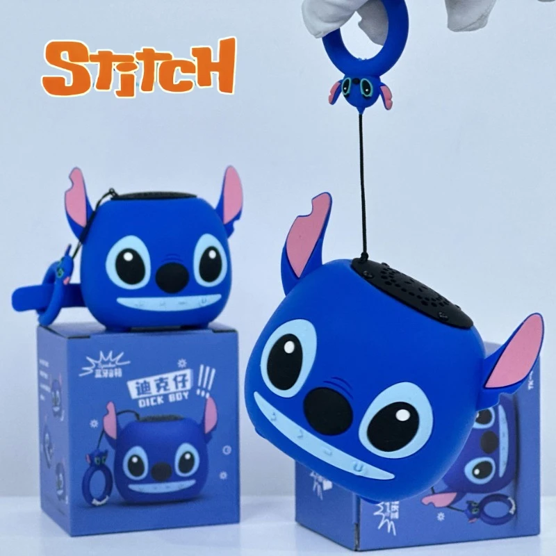 

New Lilo&Stitch Mini Bluetooth Speaker Cartoon Cute Anime Stitch Shaped Wireless Audio Suitable, Tf, Fm Radio Sound Box