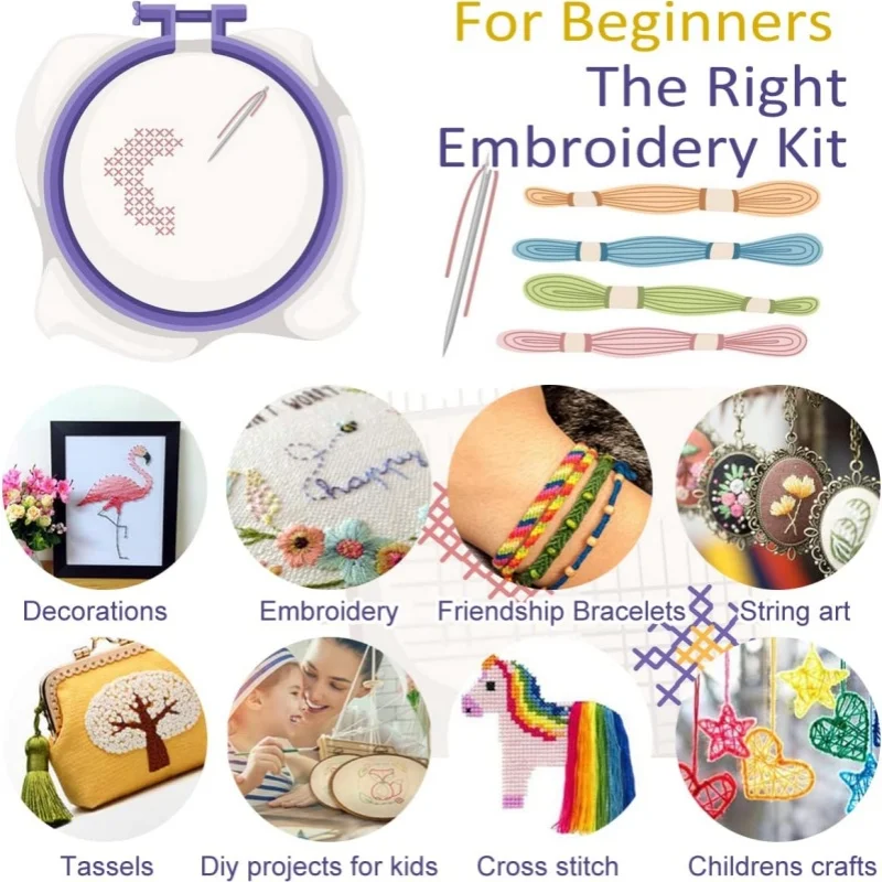 100/50/8/5PCS Environmental Protection Cross Stitch Embroidery Thread Embroidery Thread Polyester Cotton Thread Embroidery Line - Image 5