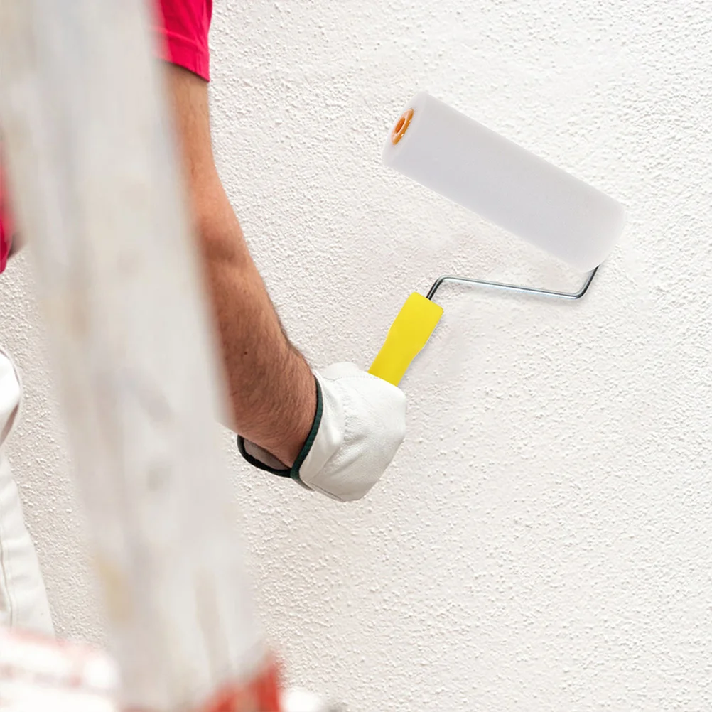 10 قطعة 4 بوصة الإسفنج رغوة رؤساء عالية الكثافة استبدال يغطي ل أدوات طلاء جدران مجموعة الأسطوانة الصغيرة رغوة بكرة طلاء الجدار