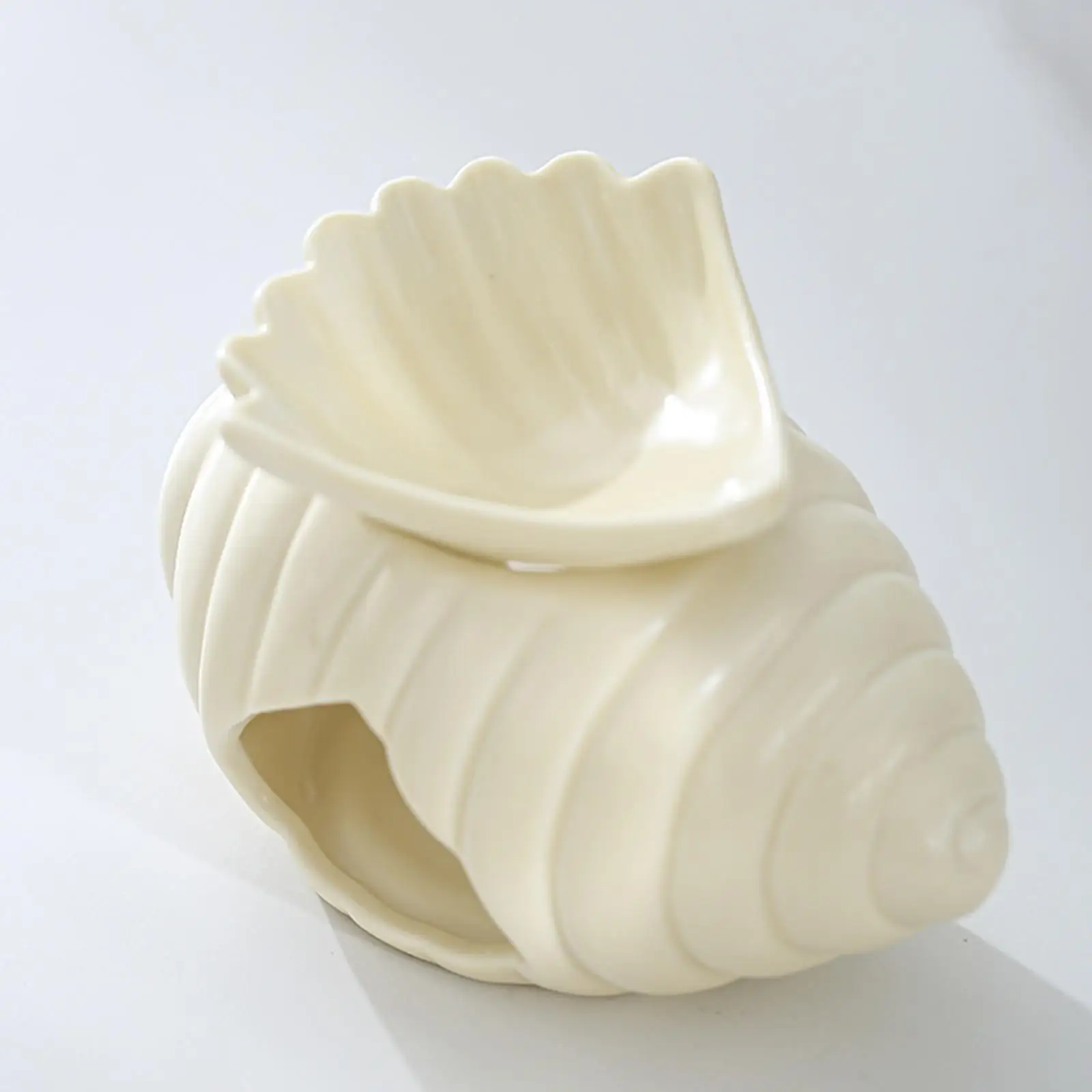 Tealight Candleholder رائحة تذوب دفئا سبا هدية محارة الضروري النفط الموقد