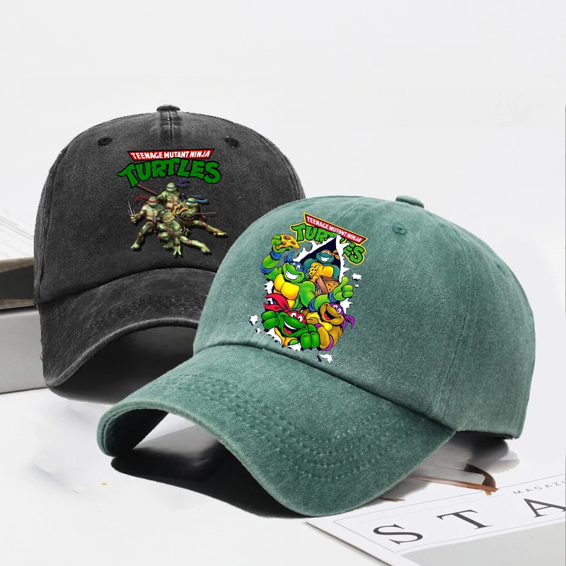 

Teenage Mutant Ninjas Tmnt Baseball Cap Men Women Anime Figures Sun Hat Outdoor Sport Sunbonnet Retro Headgear Gift Hot Sales