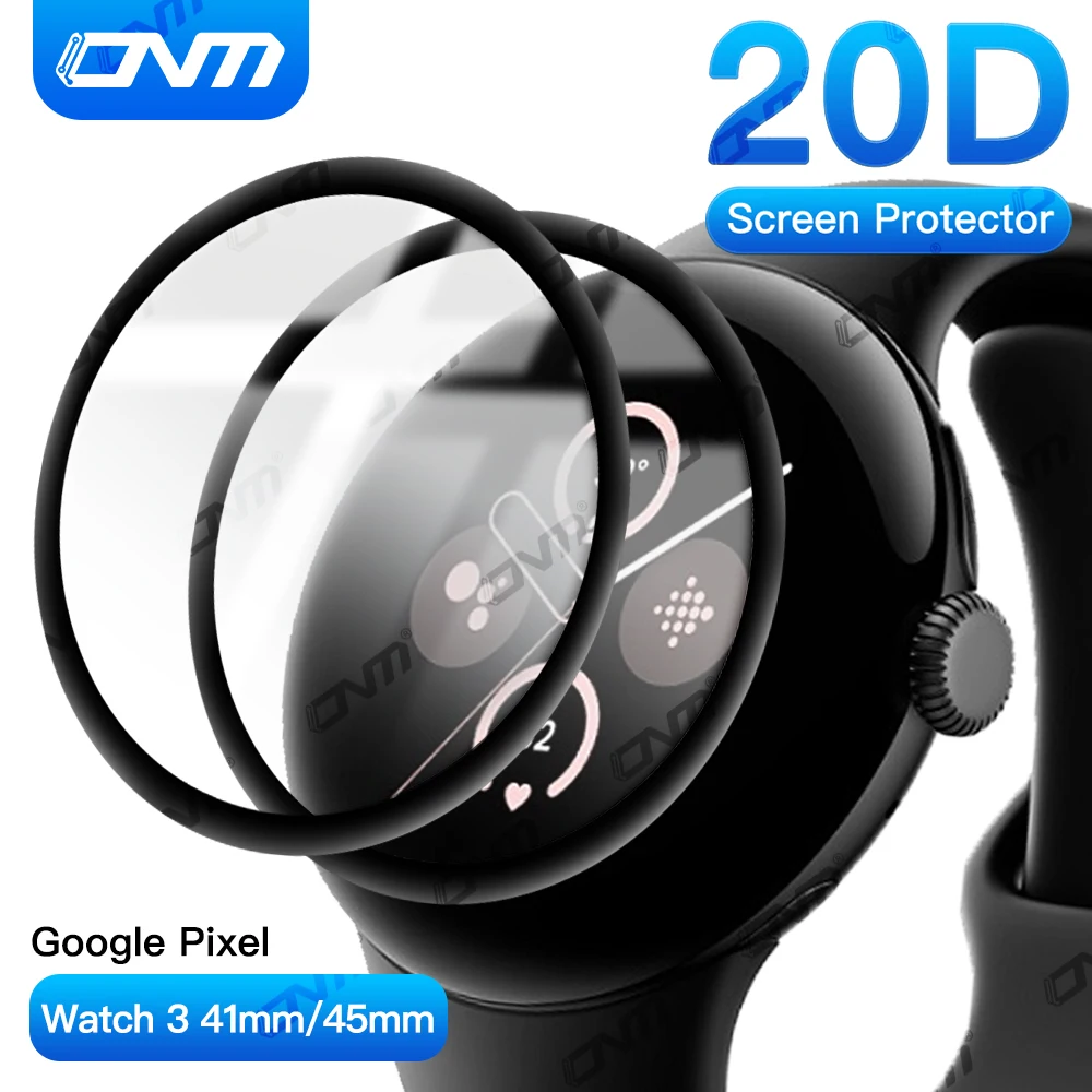 

20D Screen Protector for Google Pixel Watch 3 45mm 41mm Accessories Full Coverage Anti-scratch Watch Protective Film (Not Glass)