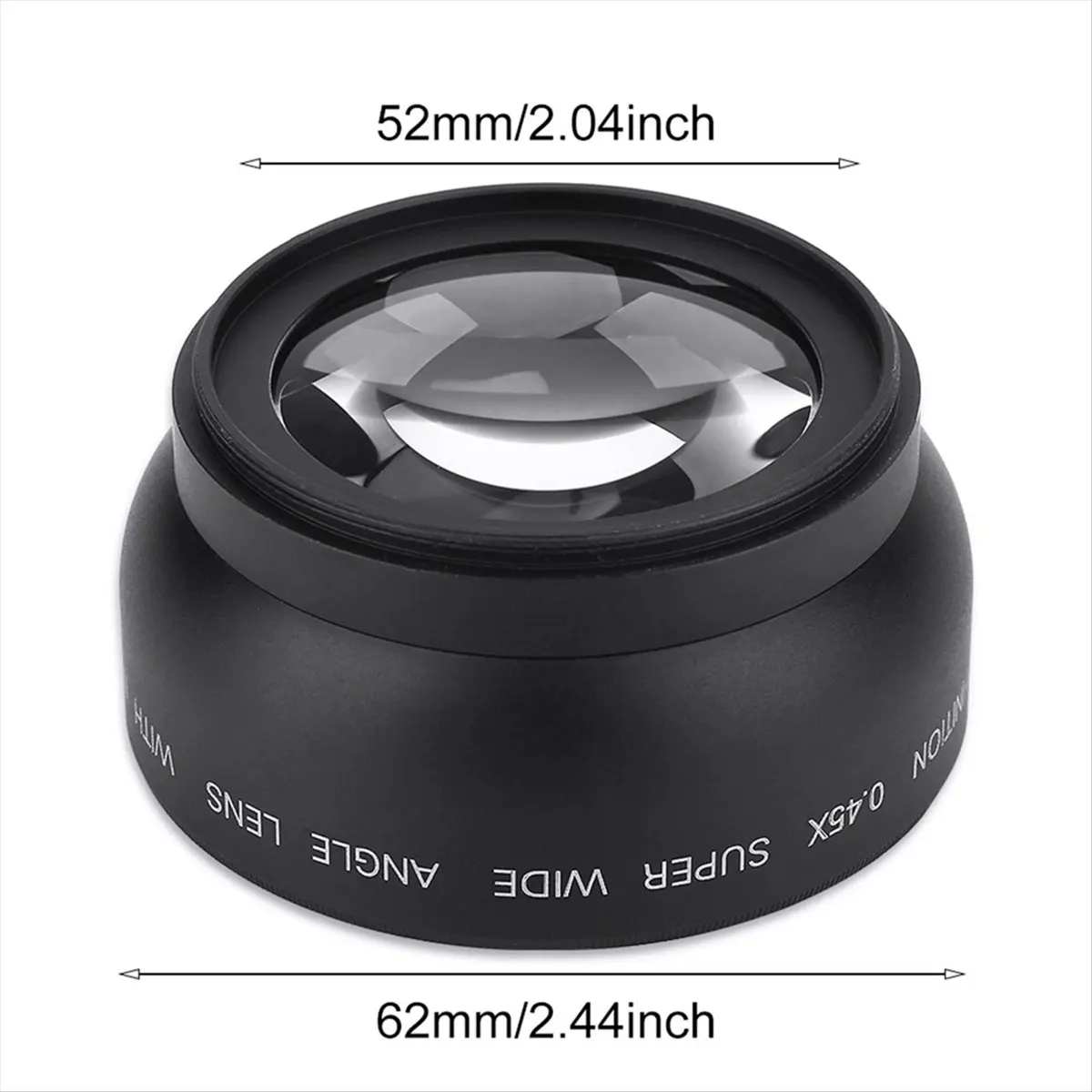 【THANKSGIVING DAY】 52mm 0.45X Wide Angle Universal Conversion Macro Lens for DSLRS and Digital Cameras