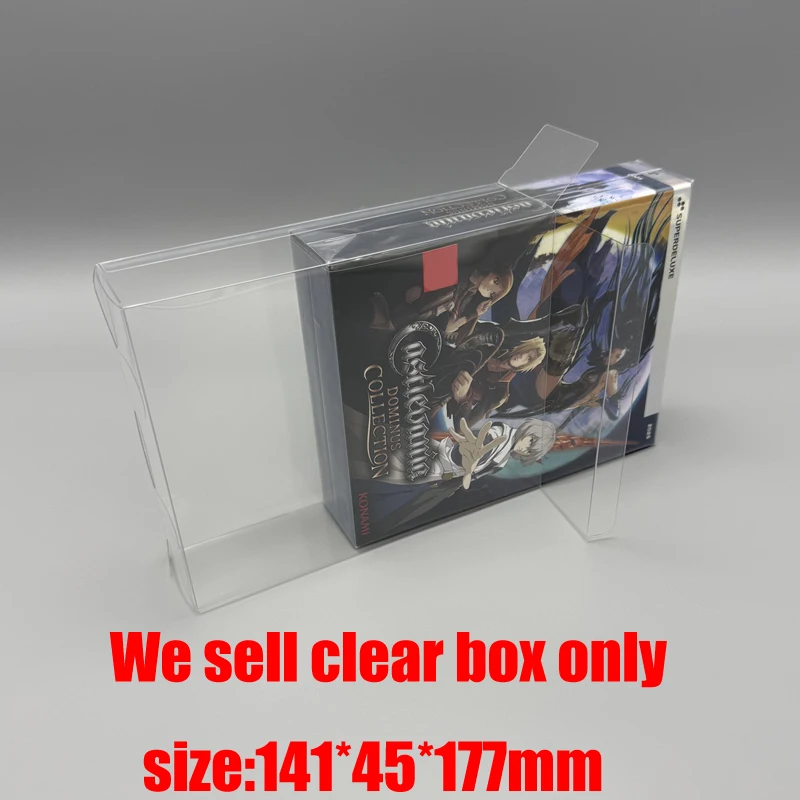 For Transparent Collector's Box  PS5/NS Castlevania Anniversary Collection Clear Display Case