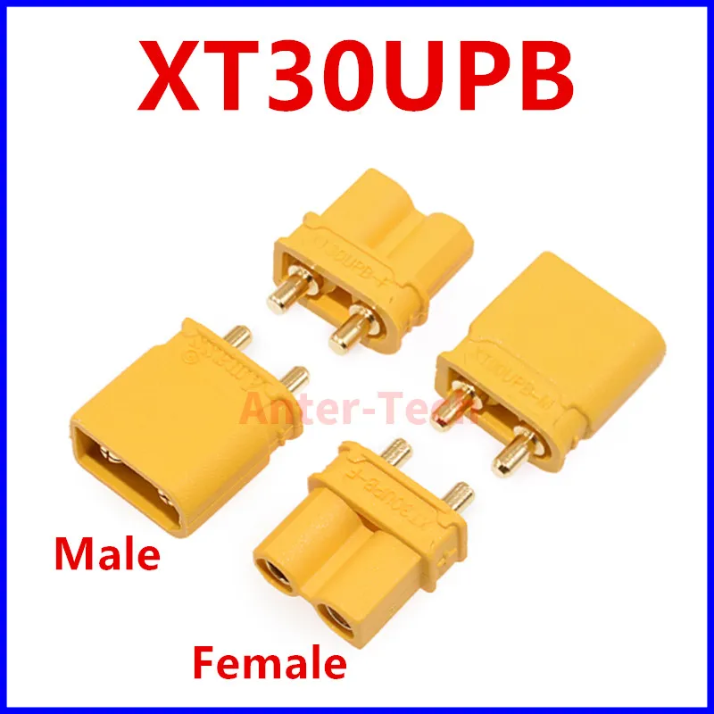 10pcs Amass XT30UPB XT30 UPB 2mm Plug Male Female Bullet Connectors Plugs for RC lipo battery (5 Pair)