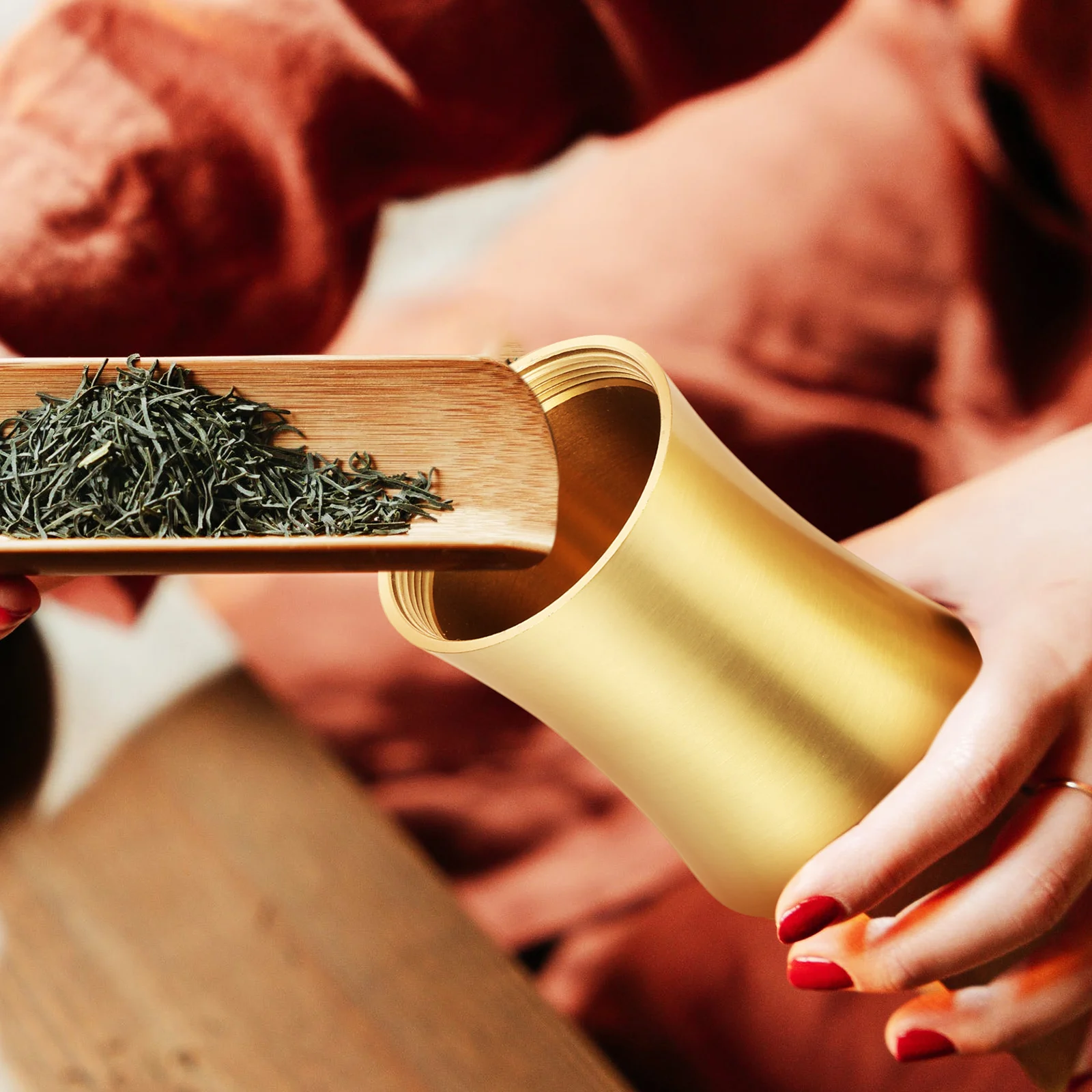 

Pure Copper Tea Storage Jar Coffee Sugar Canister Leaf Sealed Container Kitchen Metal Holder Travel Snacks Ingredient