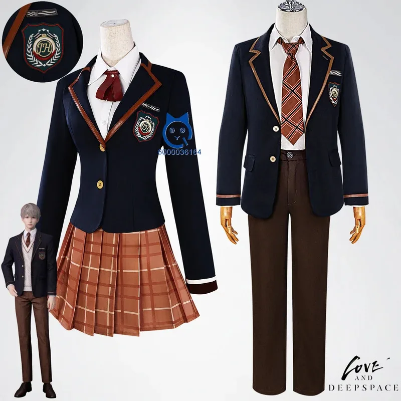 

Game Love and Deepspace Cosplay Costume Rafayel Sylus Li Shen Role Play High Quality School Uniform for Men Women Halloween Suit