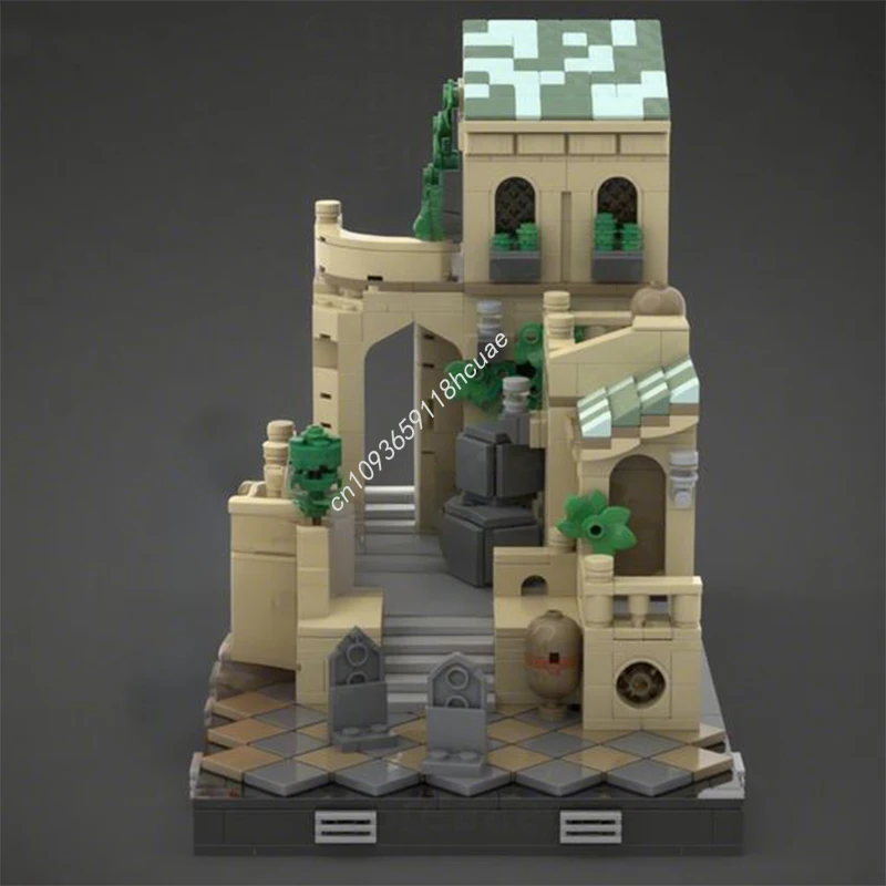 1376 pz MOC Theed Supremacy Diorama Collection - Battlefront II Star Battle Building Blocks Natale Assemblare Giocattoli Modello Regalo