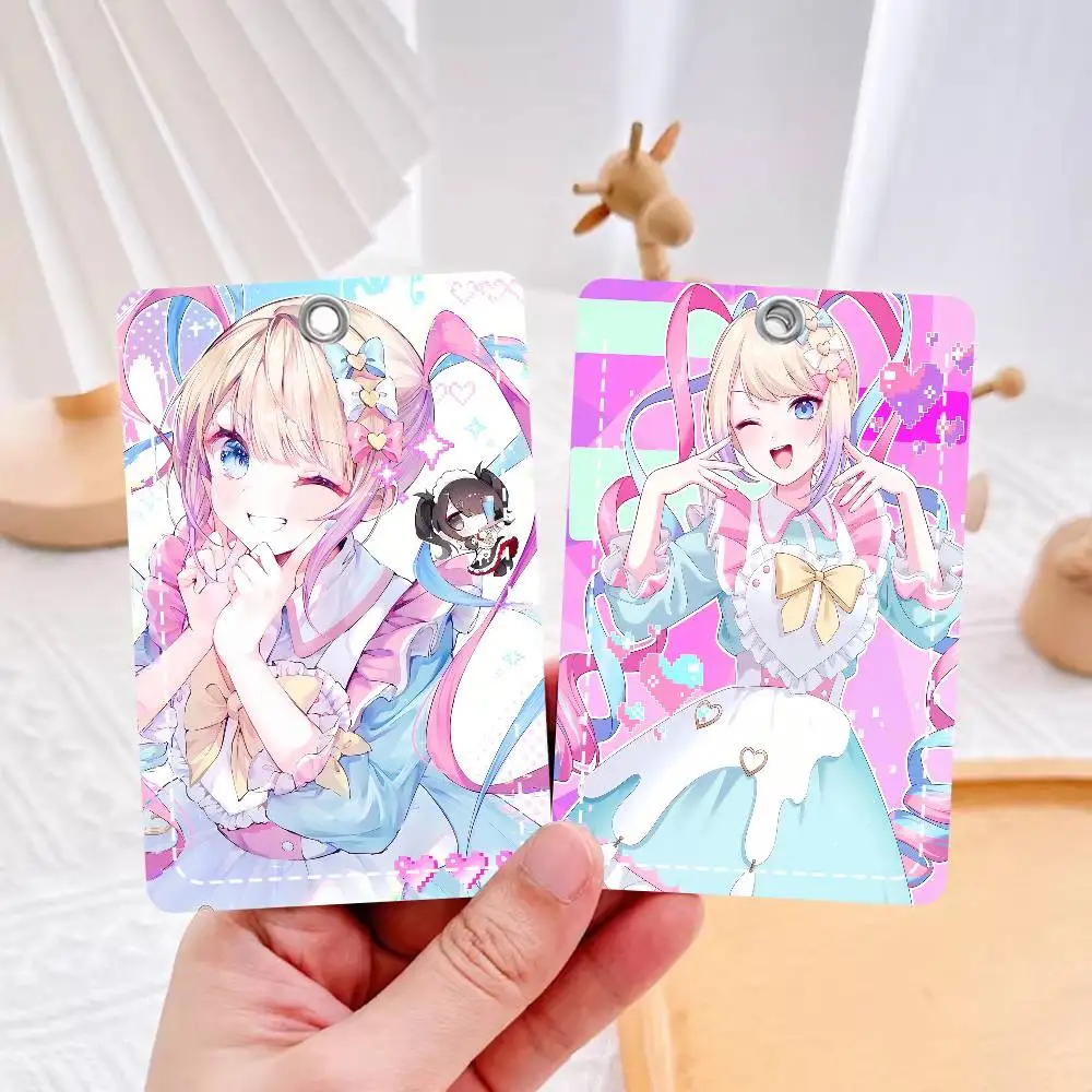 

Needy Streamer O-Overload Game Премиальный кожаный держатель для карт с брелоком, устойчивый к царапинам чехол для проездных билетов