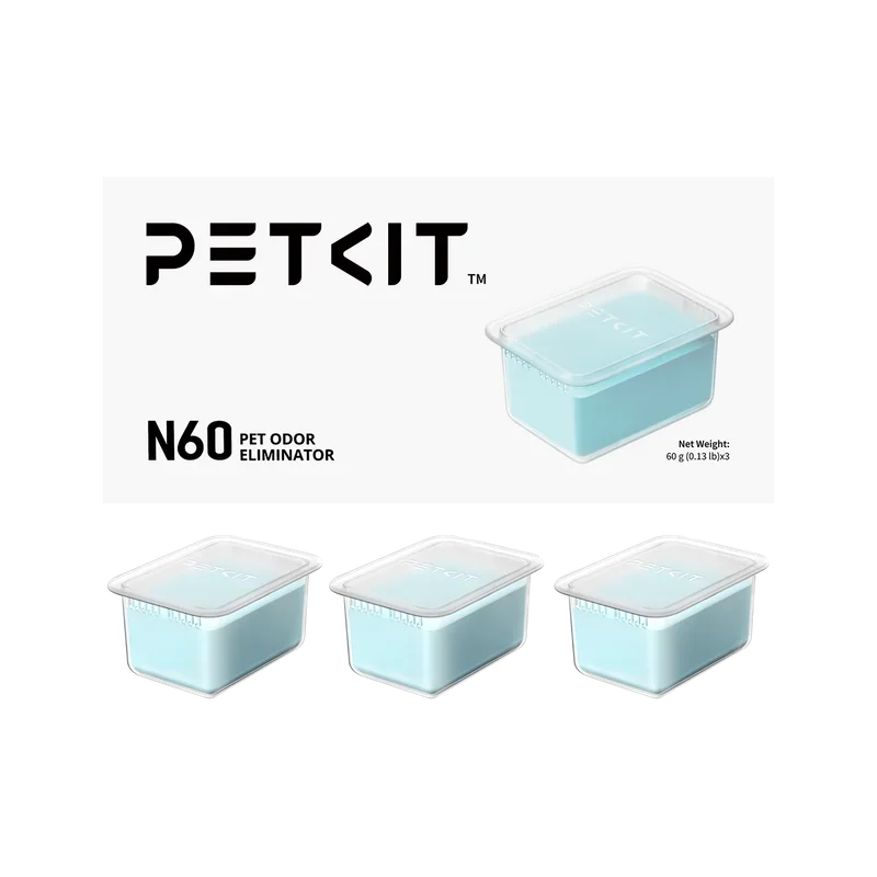 Petkit Pet Odor Eliminator Deodorant N60 Exclusive for PUROBOT ULTRA  MAX PRO Cat Litter Box Cat Toilet Odor Control （3pcs）