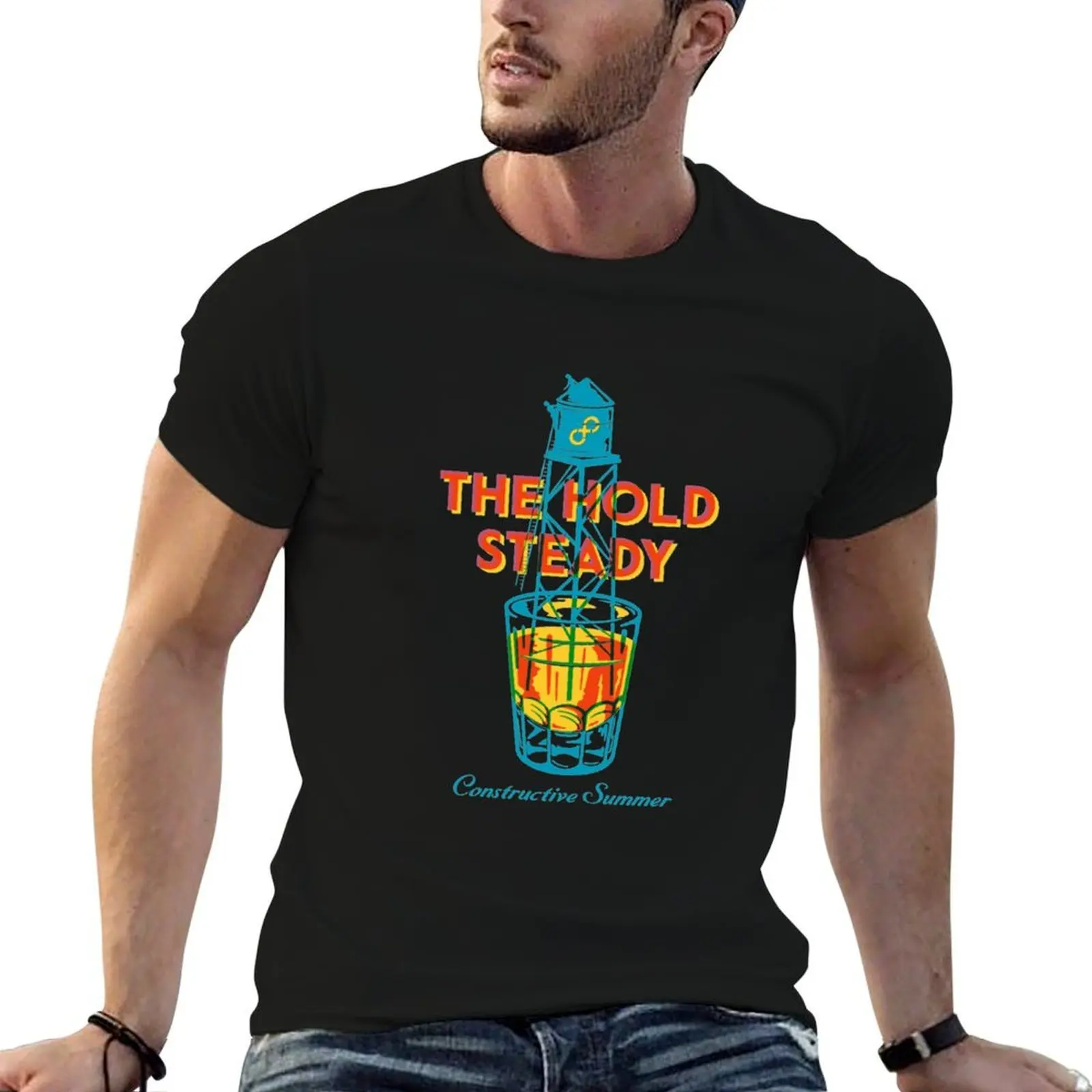 T-shirt décontracté à imprimé graphique Hold Steady