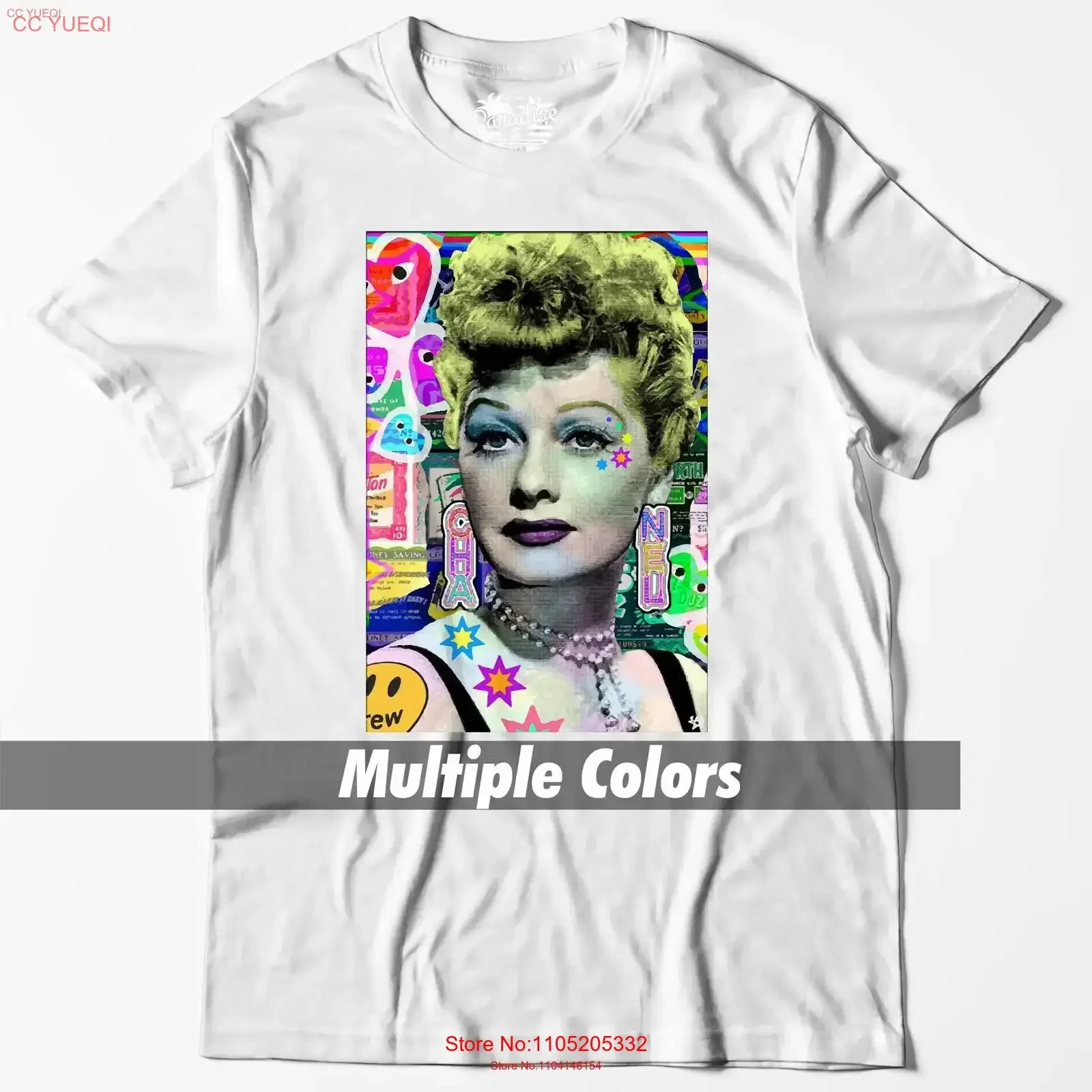 I Love Lucy Lucille Ball TV Show Comedy Sitcom T Shirt Desi Arnaz Multicolor 4 Ricky Ricardo 100 Cotton vintage Washed