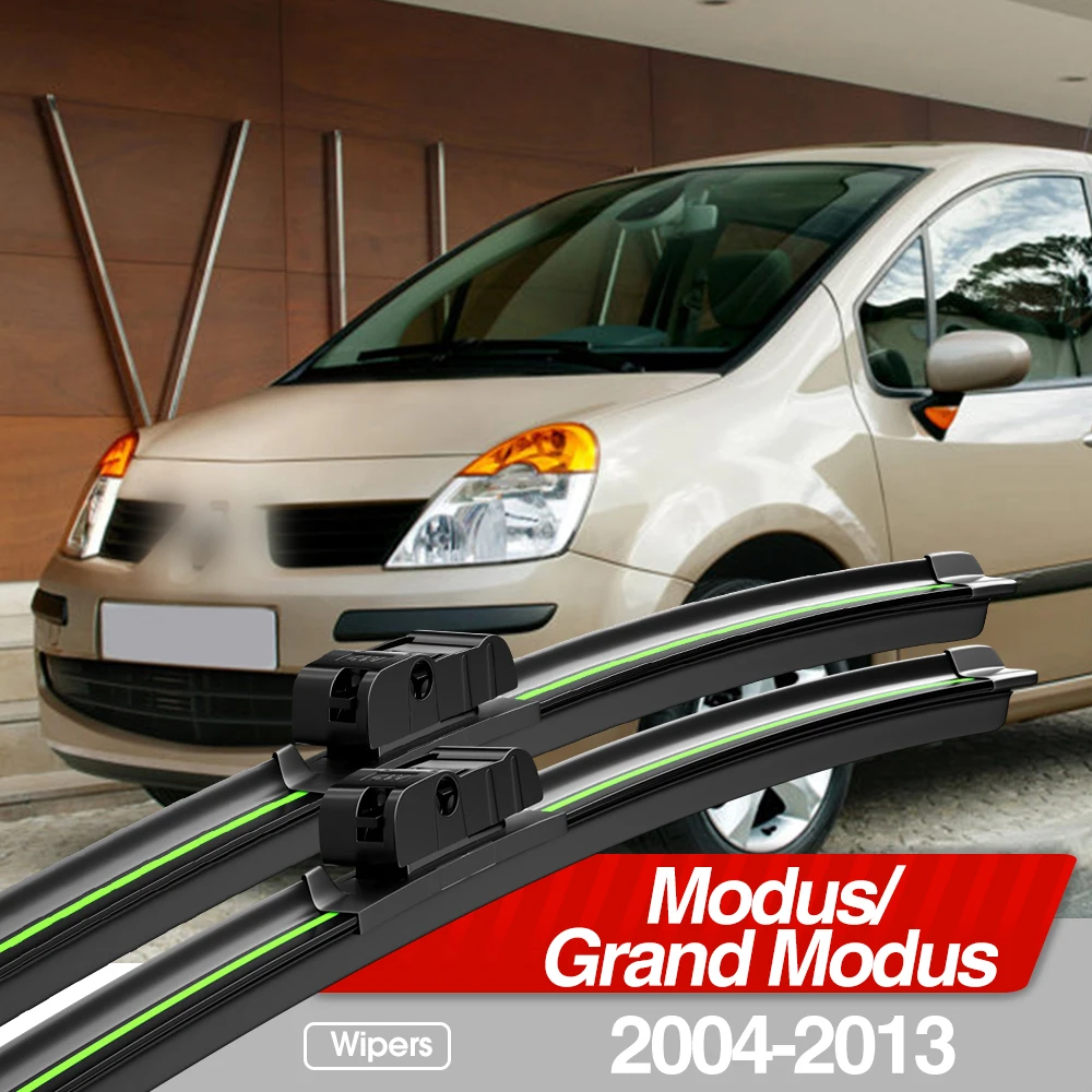 For Renault Modus Grand Modus 2004-2013 Front Windshield Wiper Blades 2x Windscreen Window Accessories 2005 2006 2009 2011 2012