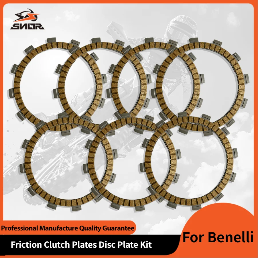 

Аксессуары для мотоциклов SNOR, наборы дисков сцепления для Benelli 300 BJBN300 TNT300, аксессуары для мотокросса, 7 шт., 1 компл.