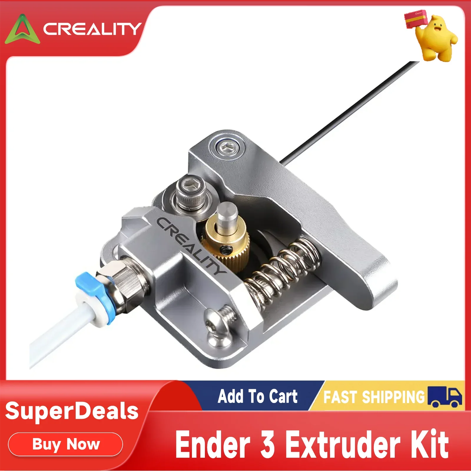 

Обновленный экструдер Creality Ender 3, металлический экструдер MK8 с нитью 1,75 мм, 3D-принтер для Ender-3 V2/Ender-3 Pro/Ender-3 Max CR-10/10S