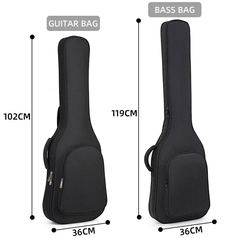 Pro Bass Backpack 15mm Thicken Pad Gig Bag Electric Guitar Shoulder Bag Waterproof Oxford Cloth Affordable Luxury Cover Case