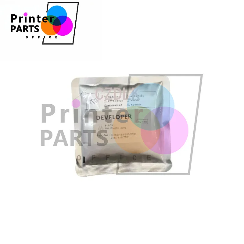 Nuevo revelador DV110 compatible para Konica Minolta Bh162 Bh180 Bh210 di152 di183 di250 di3510 7118, 200g/bolsa, revelador negro