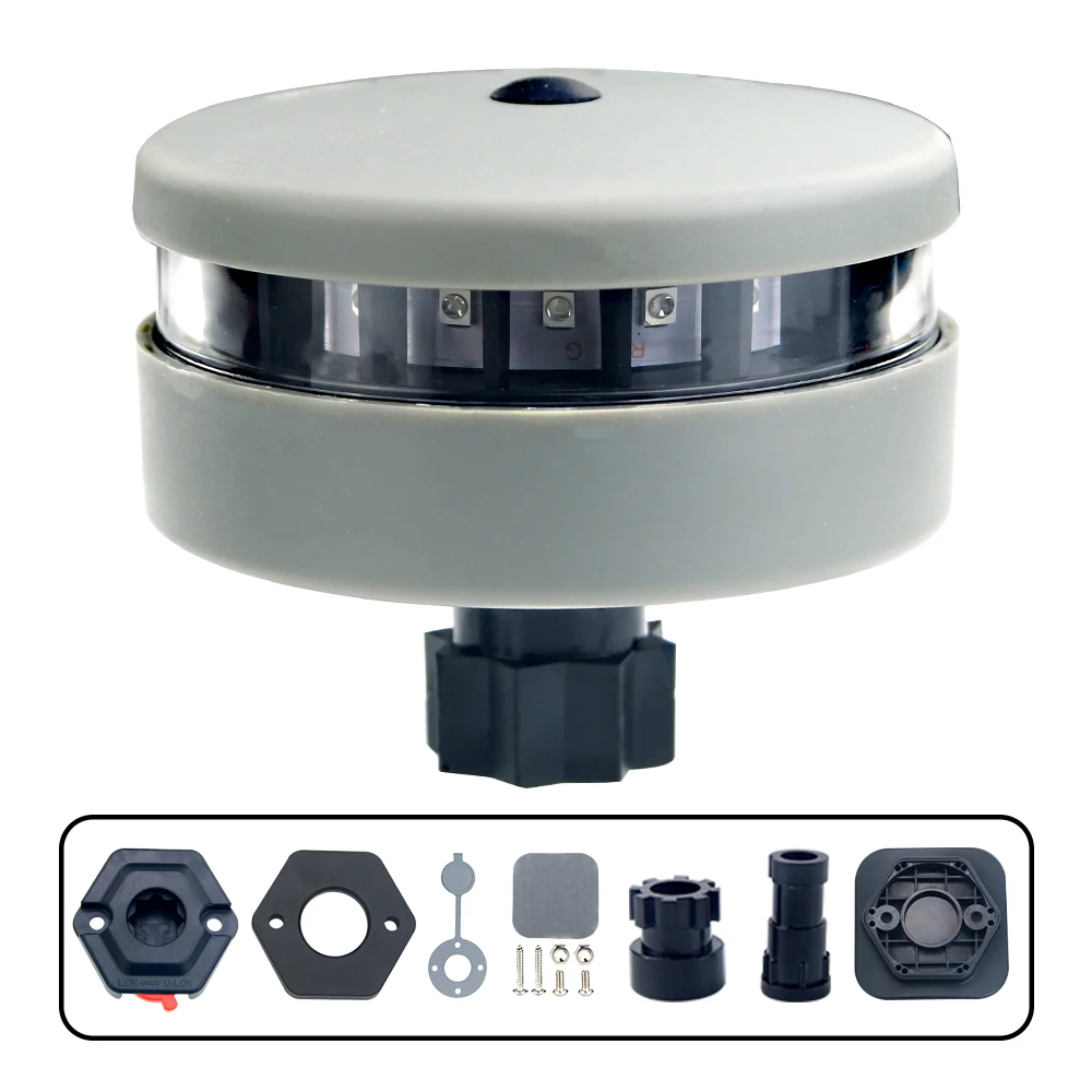 Enquêter de navigation LED portable à piles pour kayak, arc-en-ciel bi-document, étanche, base de partenaires, à piles, aucun fil requis