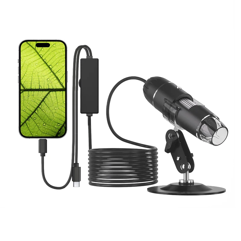 

50x-1600x Magnification Electron Microscope Camera Wiht 8 LEDs 1920x1440p Digital Microscope
