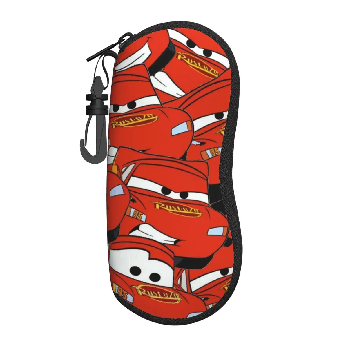 

Lightning Mcqueen Cars Eyeglass Glasses Case Women Men Soft Sunglasses Protective Pouch