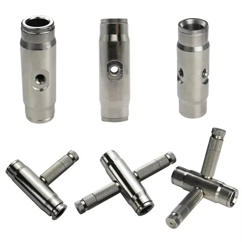 

3/8" 9.52mm High Pressure Slip Lock Misting Cooling System Parts Double Nozzle Spray Sprinkler Nozzle Holder