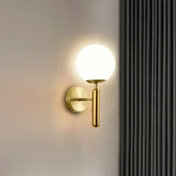 Creative Personality Simple Modern Single Head Bedroom Bedside Lamp TV Background Light Fixtures Nordic Style Wall Lamp