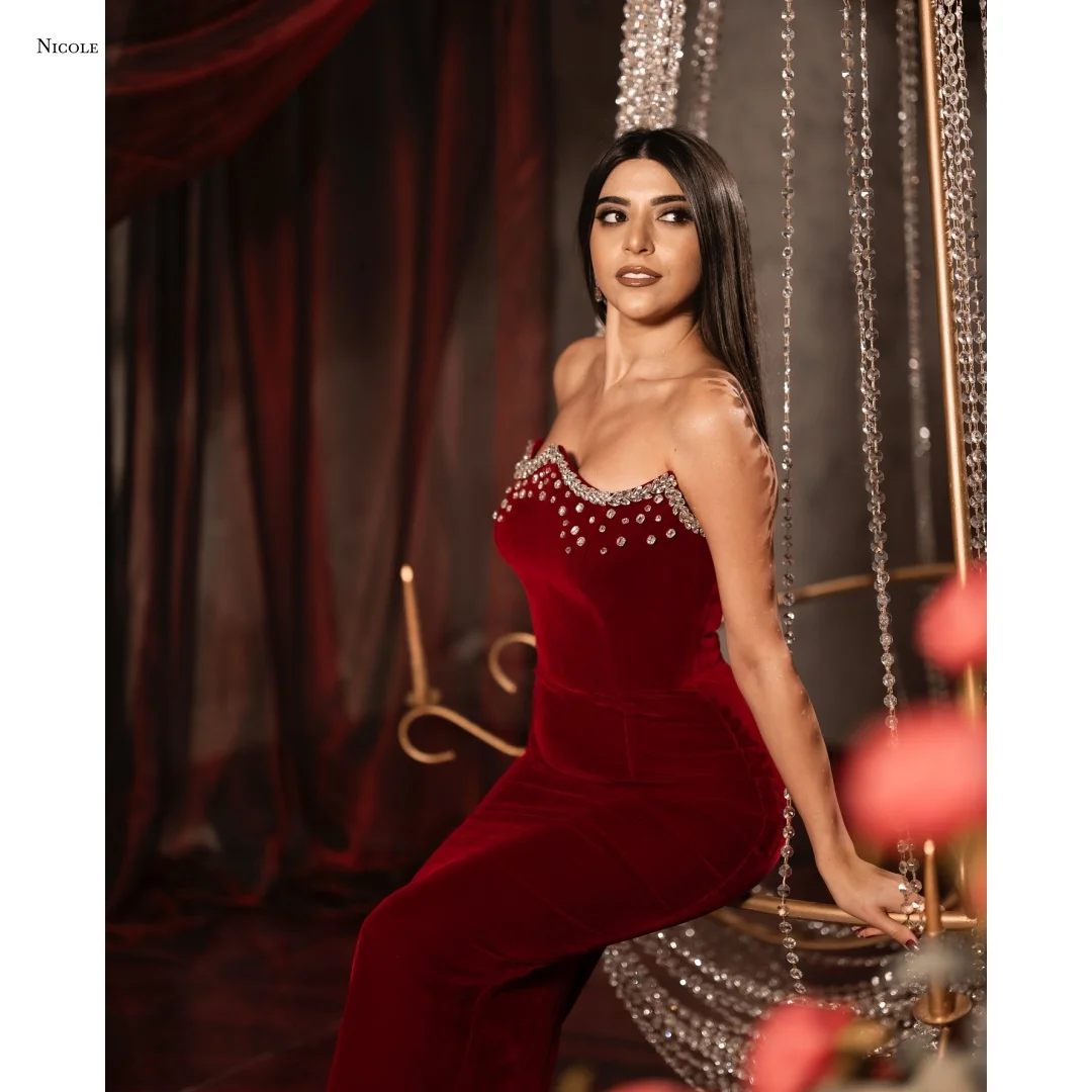 

Nicole Custom Made Party Dress for Wedding Dresses Wedding Party Dress Women's Elegant Dresses for Special Event Tube Top