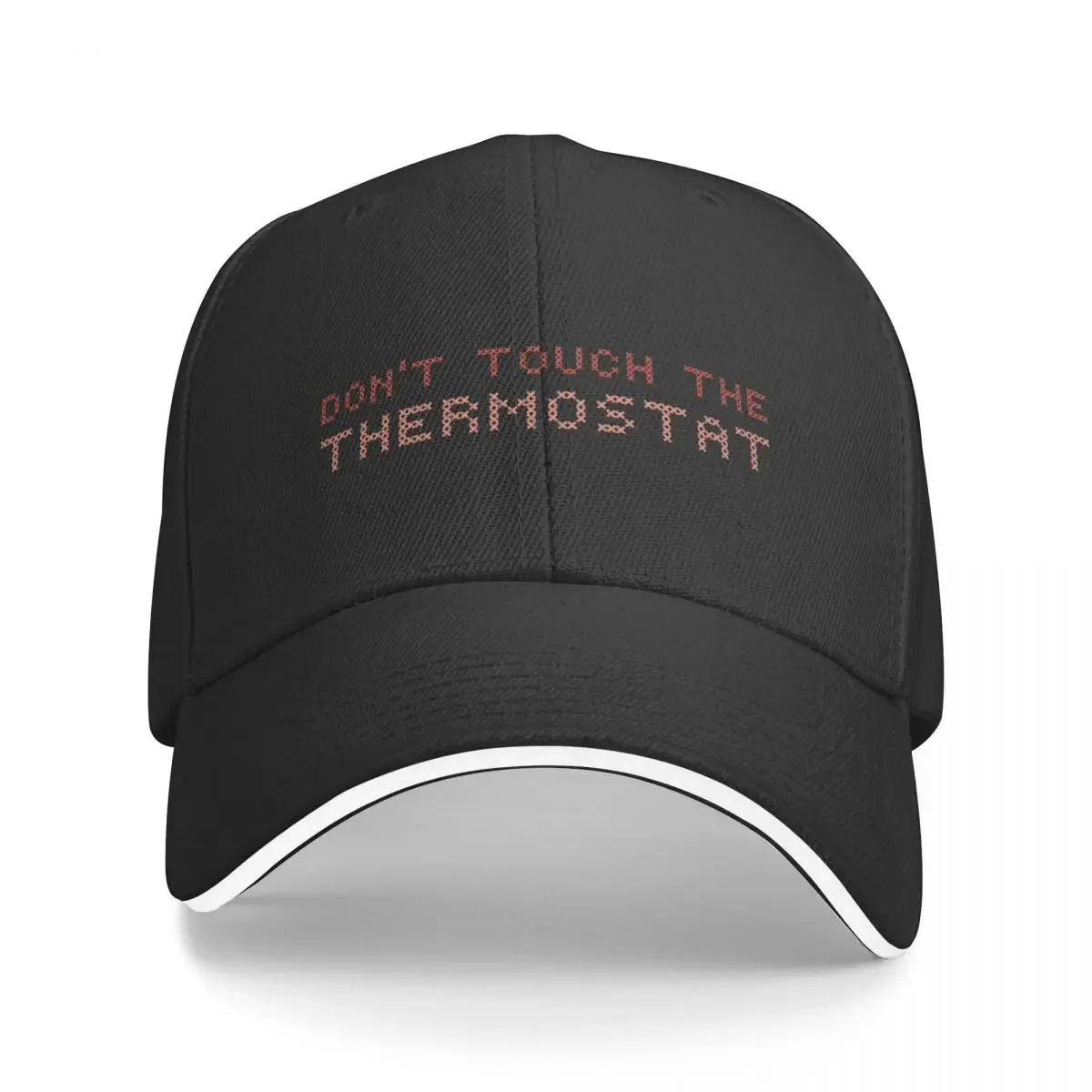 Don’t touch the thermostat Baseball Cap Cosplay black For Men Women's