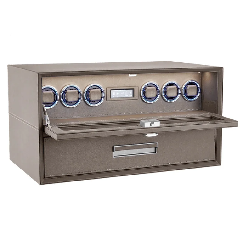 خزانة ملابس فاخرة، قفل ذكي ببصمة الإصبع، آمن، صندوق ملفاف ساعة أوتوماتيكي مضاد للسرقة، درج آمن