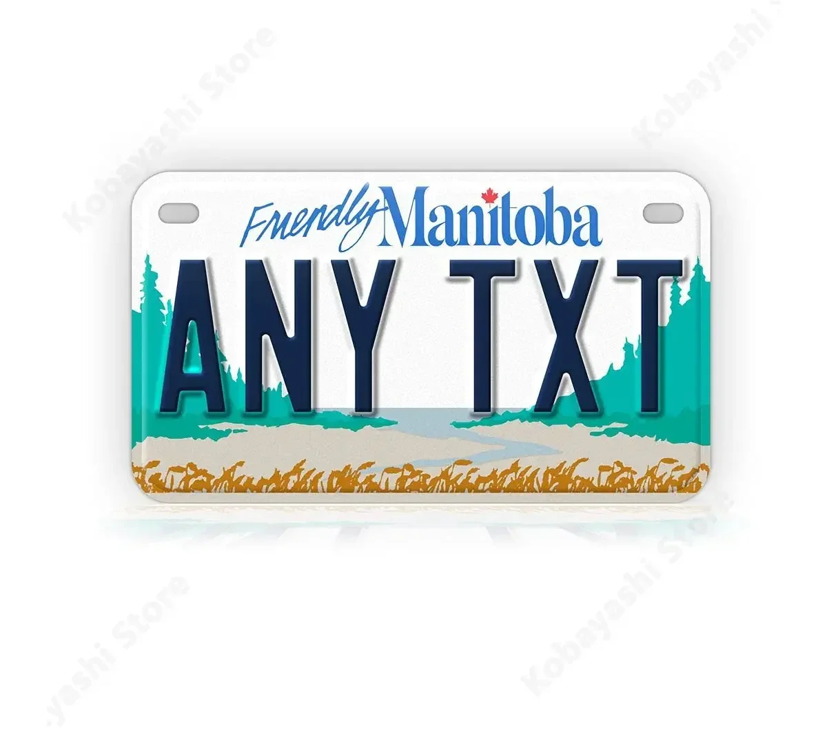 

Custom Friendly Manitoba Canada Mini-Sized Motorcycle Plate Canadian Aluminum Tag