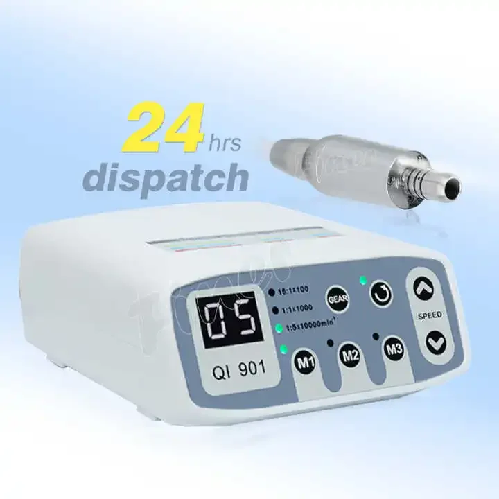 Electric slow speed motor dental with 1:5 increasing high speed handpiece dental micro motor unit