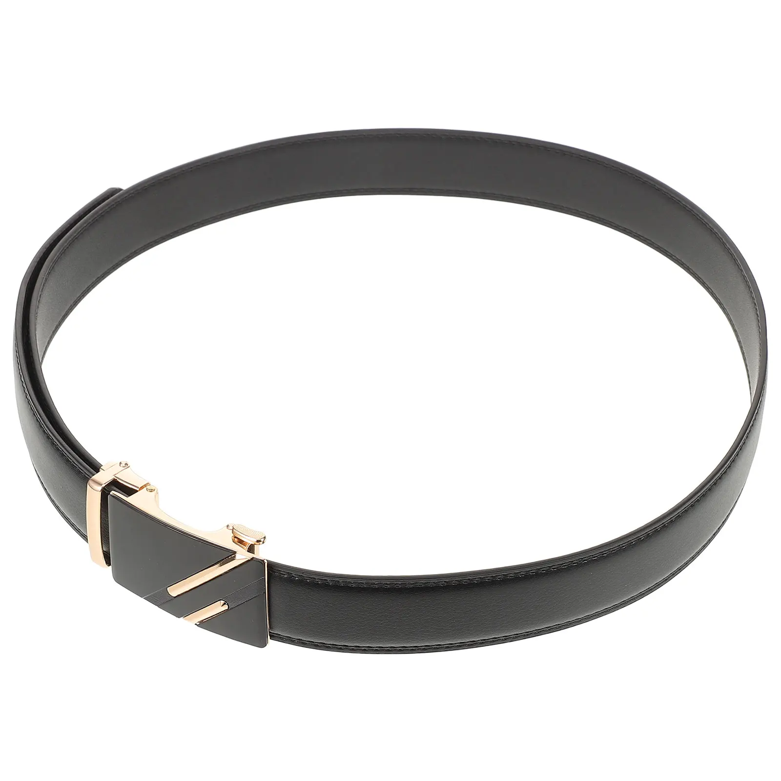 

Automatic Buckle Belt Durable Imitation Adjustable Length Casual Jeans Belt Men Stylish Alloy Buckle Suitable Pants