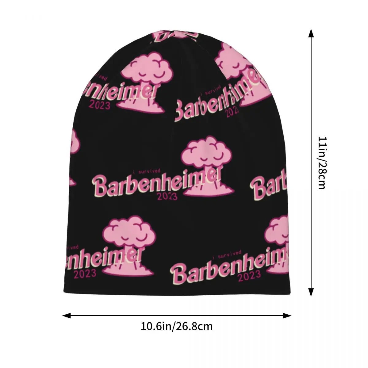 Men Women I Survived Barbenheimer Winter Beanie Skullies Accessories 2023 Film Fans Bonnet Knit Hat Unique Design Winter Hats