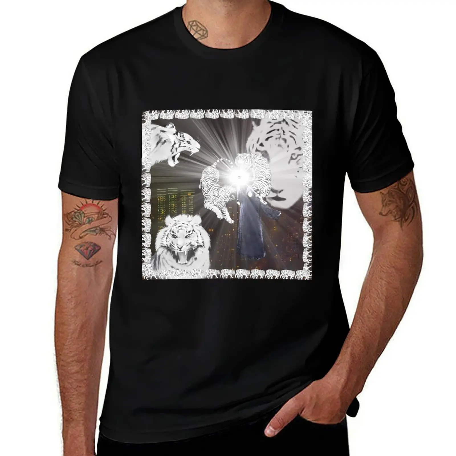 

white tiger - 2hollis T-Shirt customs design your own blacks luxury t-shirt t shirts for men cotton