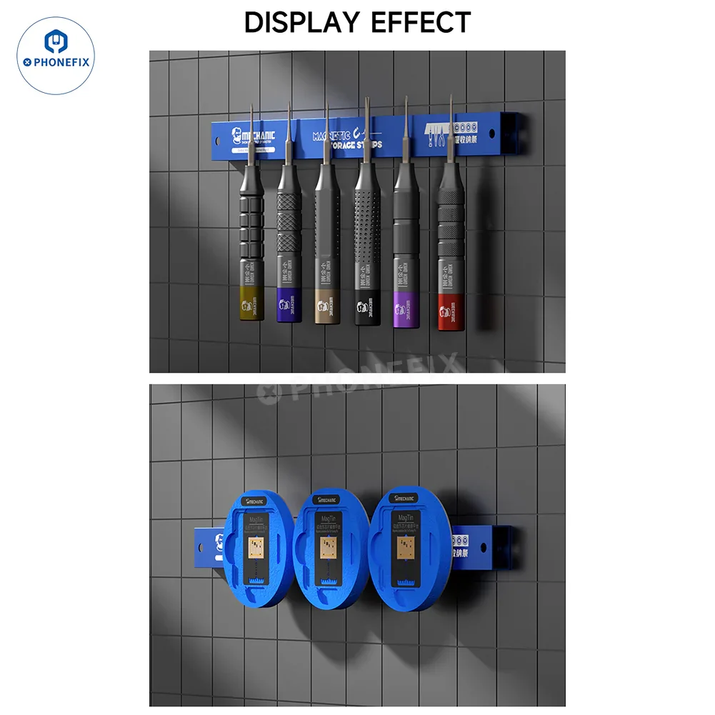 Imagem -06 - Mecânico Mag 25 Poderoso Magnetic Storage Strip Holder Impermeável Resistente à Corrosão Faça Você Mesmo Organizer Bar Ferramenta Peito 25cm