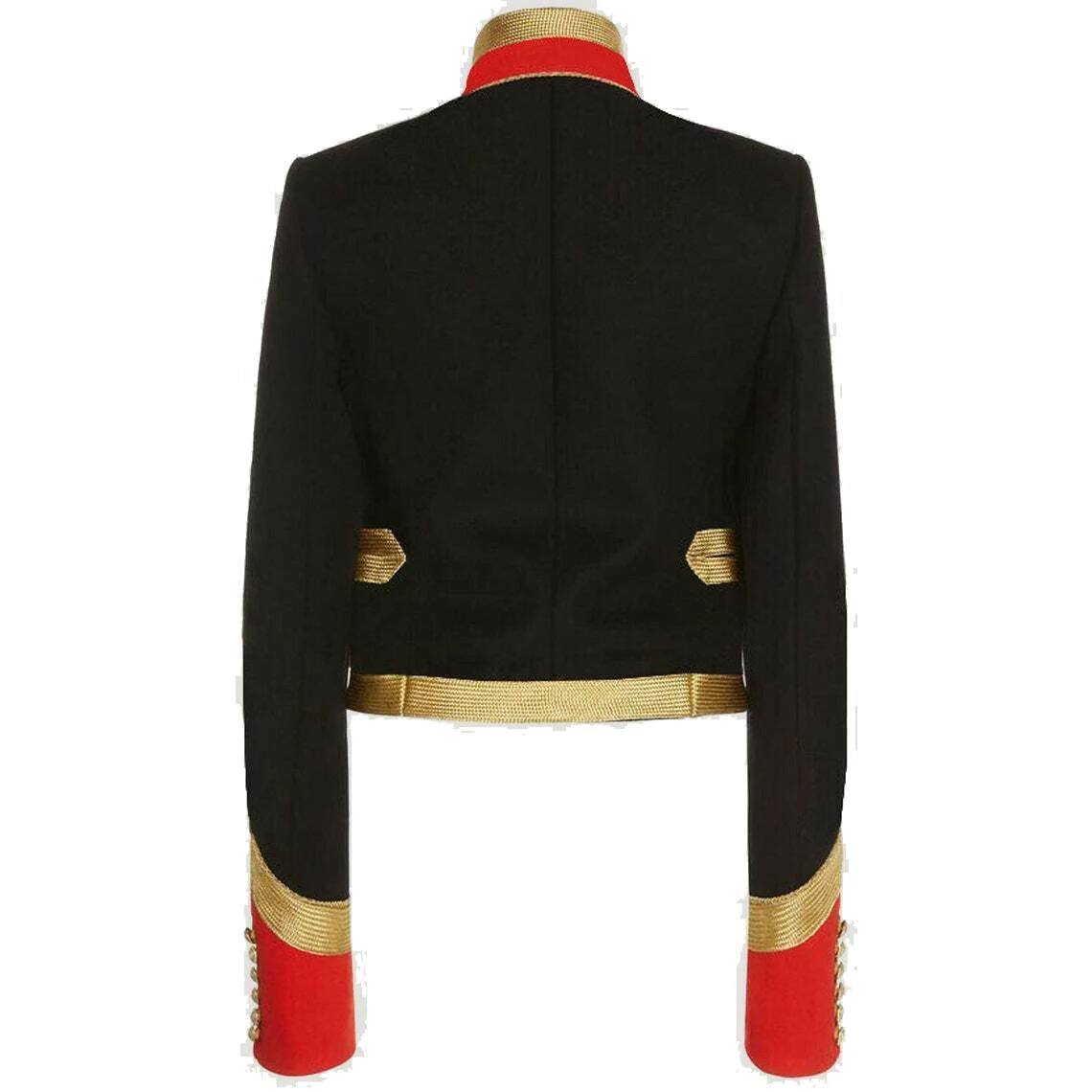 Adult Women Historical Civil War Gold Braiding Hussar Officers Jacket Costume Imperial Military Cosplay Parade Coat Halloween