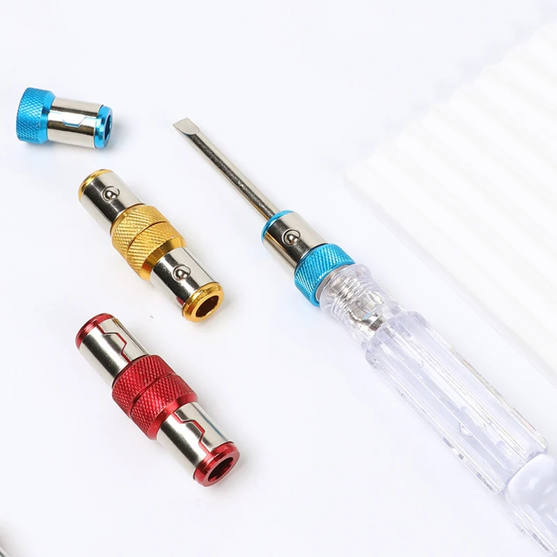 3PCS Magnetic Bit Holder Alloy Electric Magnetic Ring Screwdriver Bit Head Holder Anti Corrosion Magnetizer for Bit view 2
