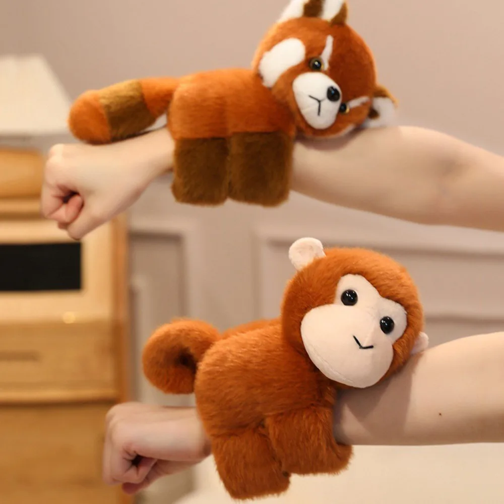 

Panda Animal Plush Wrist Band Monkey Raccoon Capybara Slap Bracelet Cute Simulation Plush Doll Slap Bracelet Birthday Gift